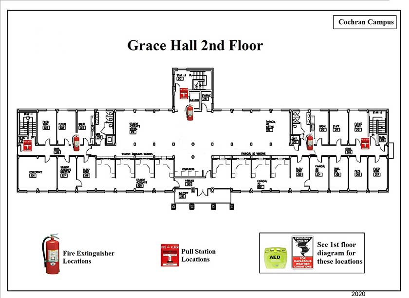 Grace Hall 2nd Safety Diagram